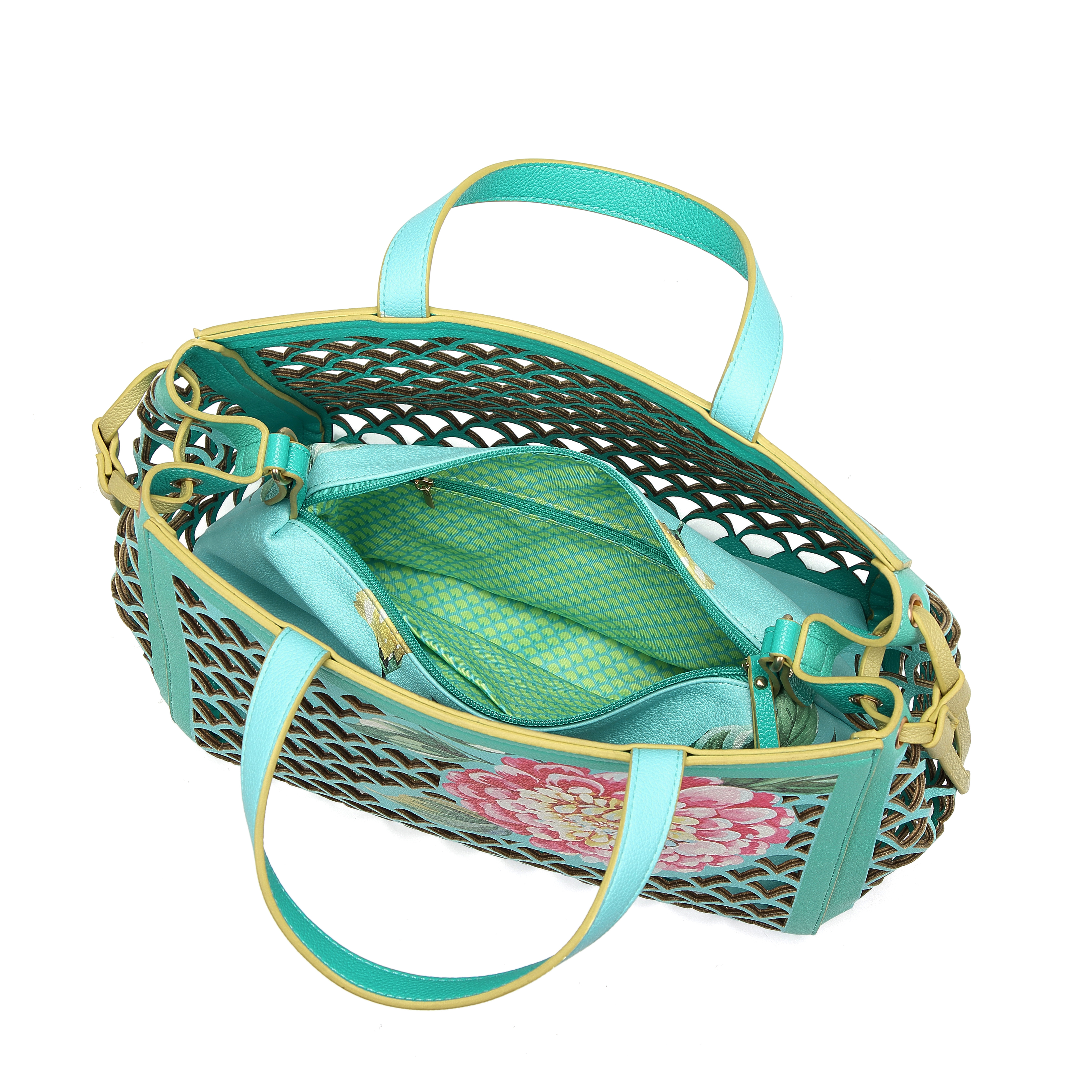 Basket Dahlia Aqua